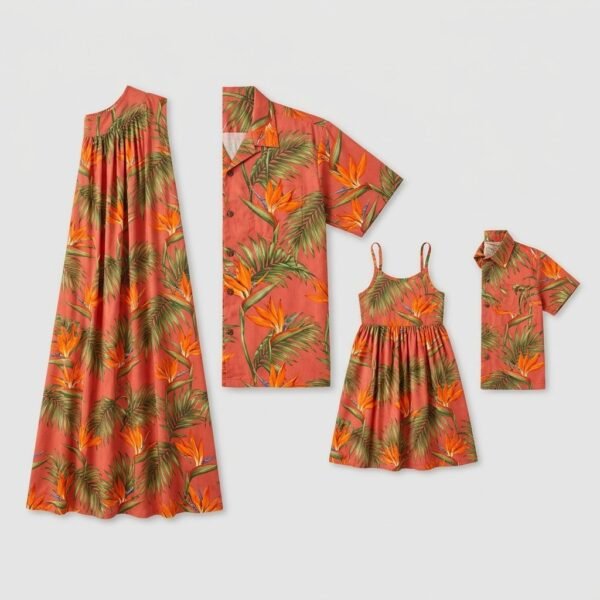 Bird of Paradise Sunset Matching Family Set