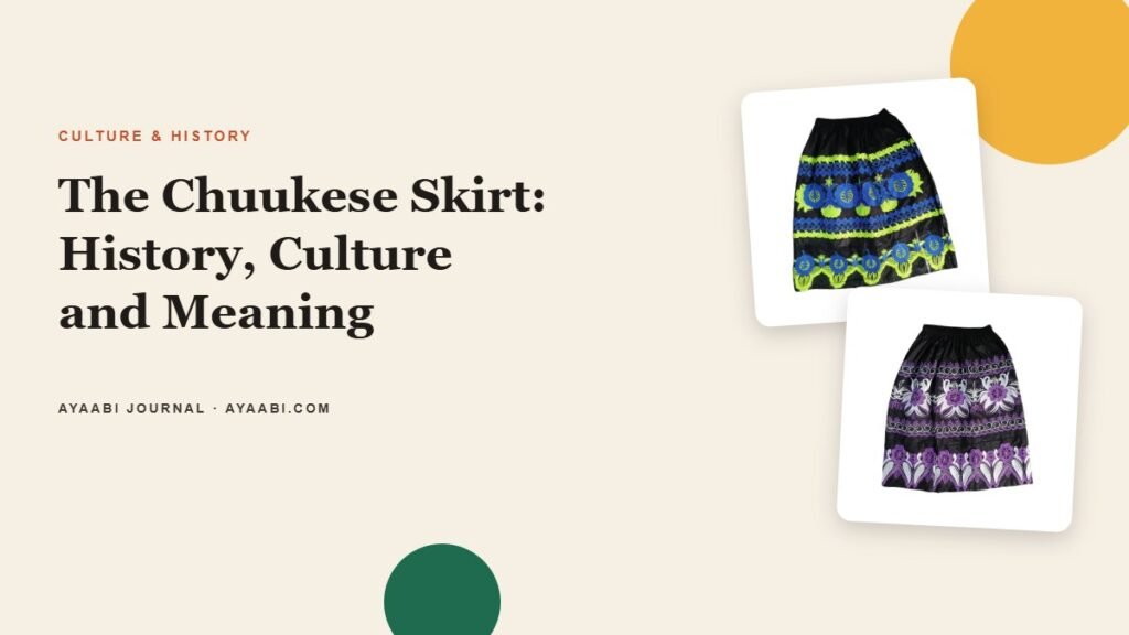 The Chuukese Skirt: history, culture and meaning, Ayaabi Journal cover