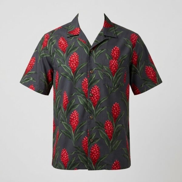 Red Ginger Men’s Aloha Shirt