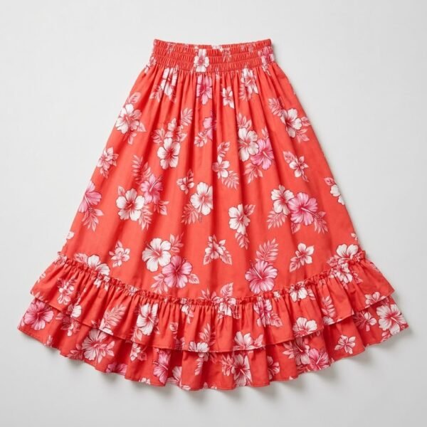 Sunset Ruffle Chuukese Skirt